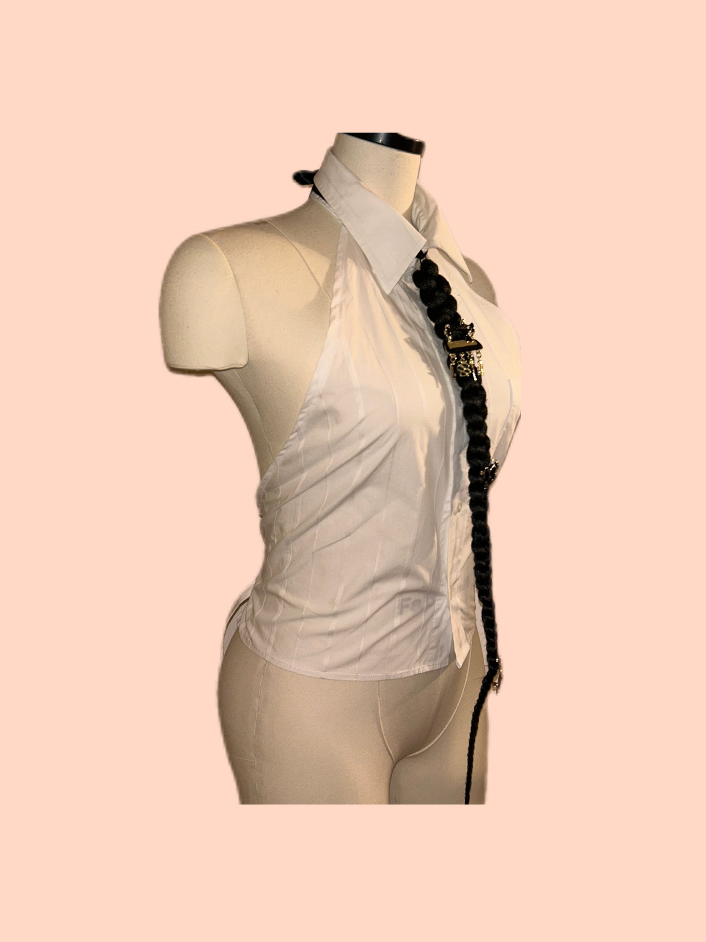 Backless dress shirt