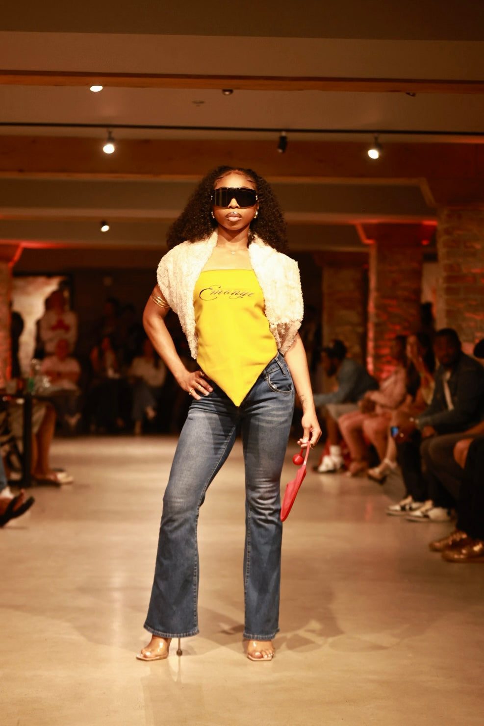 Emonye Signature Scarf Top